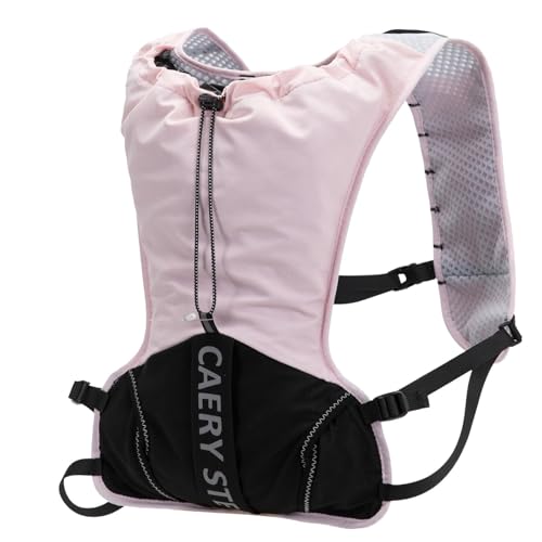 Lightweight Running Hydration Backpack, 1.5L Water Bag Running Vest | Marathon, Hiking Cycling, Breathable Adjustable Design, Unisex - color: Pink