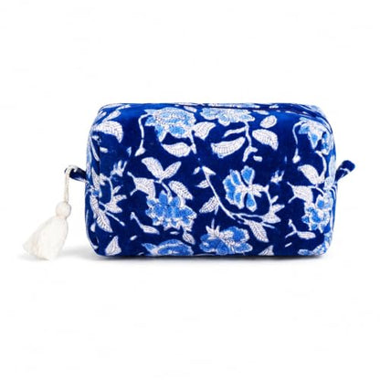 Huar Travel Makeup Bag- Large Capacity Cosmetic Bags for Women - color: Velvet Blue