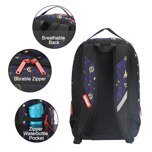 Graffiti Backpack, Designer Laptop Backpack for 15.6 Inch Work,Water Resistant Backpack Computer Bag (KingBear) - color: Kingbear