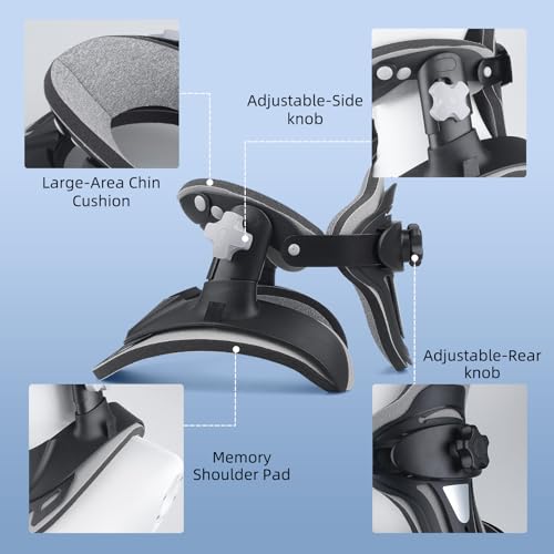 Neck Stretcher Cervical Traction, Adjustable Cervical Neck Traction Device, Neck Braces for Neck Pain and Support, Ergonomic Design - FSA Eligible/HSA Eligible