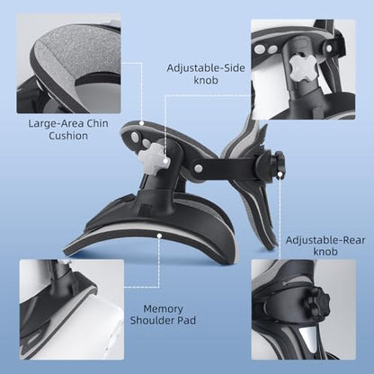 Neck Stretcher Cervical Traction, Adjustable Cervical Neck Traction Device, Neck Braces for Neck Pain and Support, Ergonomic Design - FSA Eligible/HSA Eligible