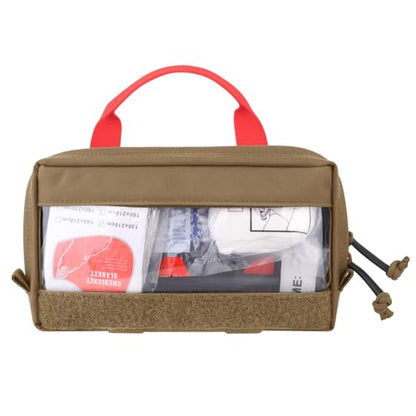 KRYDEX Clear Top Insert Bag with Hook Panel Tactical Packing Cube Travel Organizer Bag (Small -CB) - color: Small -CB