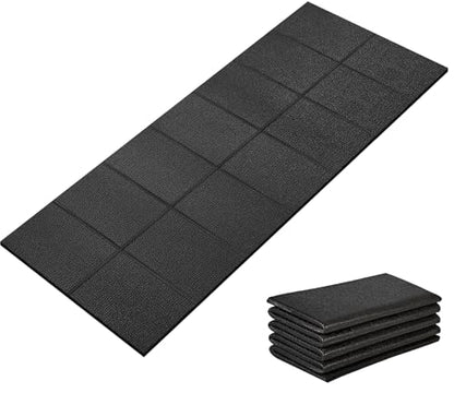 Treadmill Mat 68"x24", WERCHO Foldable Walking Pad Mat for Carpet Hardwood Floors 4mm Heavy-Duty Exercise Equipment Mat for Treadmil Pad,Spin Bike, Elliptical Trainer, Home, Gym - size: 68"L x 24"W x 0.16"Th