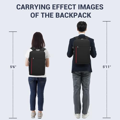 Kono 20L Casual Daypack, 40×20×25 cm, Airline Approved, 15.6" waterproof Laptop Backpack for Men & Women – Navy - color: Navy