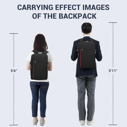 Kono 20L Casual Daypack, 40×20×25 cm, Airline Approved, 15.6" waterproof Laptop Backpack for Men & Women – Navy - color: Navy