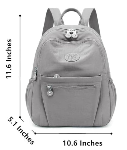 Mini Backpack Purse for Women, Stylish Daypack Shoulder Bag, Small Lightweight Daypack for Work Travle College (A- Light Grey) - color: A- Light Grey