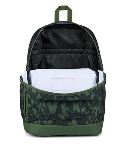 JanSport Cross Town Plus Backpack - Large Main Compartment, Side Water Bottle Pocket, 15-Inch Padded Laptop Sleeve - Camo Illusion - color: Camo Illusion
