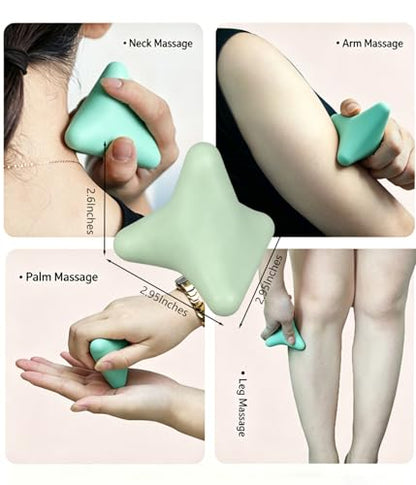 Manual Trigger Point Massage Tool Manual Massager Ball for Muscle Knot Deep Tissue Relief Myofascial Release Physical Therapy Hip Hand Back Small Massager Ball for Plantar Fasciitis Pain Relief Green - color: Green
