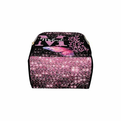 Customized Personalized Monogram Nappy Backpack with Thermal Pockets, Large Capacity Waterproof Diaper Bag for Adults Kids, Travel Gifts - color: Color-1