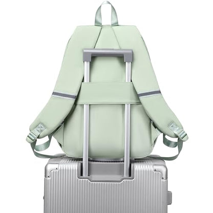 abshoo Big Student Laptop Backpack For College Women Middle High School Teen Girls Bookbag Travel Daypack (Olive Green) - color: Olive Green