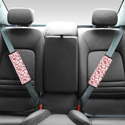 Dreaweet Strawberry Print Seat Belt Cover Pad Cute Seatbelt Covers for Women Girly,Soft Seatbelt Cushion Seat Belt Covers for Adults Kids - color: Strawberry