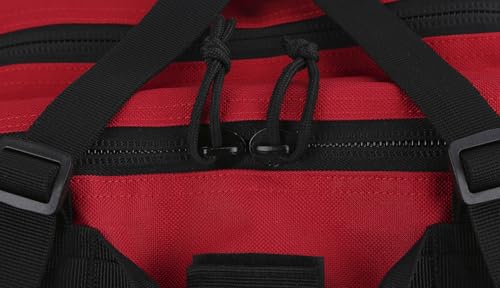 REEBOW GEAR Military Tactical Backpack for Men Large Army 3 Day Assault Pack Molle Hiking Daypack Bag (Red-black) - color: Red-black