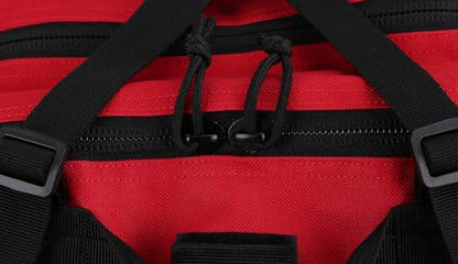 REEBOW GEAR Military Tactical Backpack for Men Large Army 3 Day Assault Pack Molle Hiking Daypack Bag (Red-black) - color: Red-black