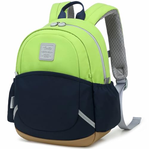 CAMTOP Toddler Backpack for Boys Girls 2-4, 12" H Kids Backpacks for Kindergarten Preschool, Small Bookbag for Daycare Travel (Green & Blue & Brown, 12''- Not fit A4 folder) - color: Green & Blue & Brown, size: Age 2-4 (12'' H - Not Fit A4 Folder)