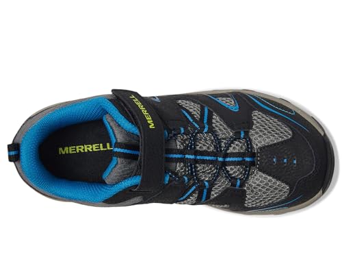 Merrell Trail Chaser Shoe Kids - color: Black/Blue, size: 2 Wide Big Kid