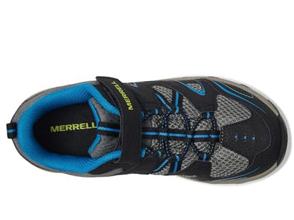 Merrell Trail Chaser Shoe Kids - color: Black/Blue, size: 2 Wide Big Kid