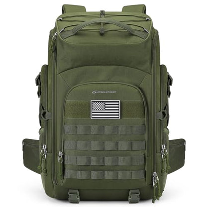 Maelstrom Tactical Backpack for Men, Water Resistant 40L Military Backpack, for Hiking, Camping, Gym with Molle System (Army Green) - color: C.army Green