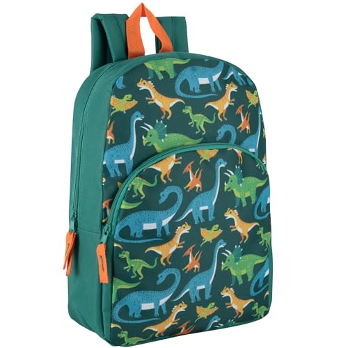 Trail maker Wholesale Kids Backpacks for Boys, Girls Bulk Backpacks 24 Pack with Fun Patterns, Adjustable Padded Straps - color: Male Fantastic Creature Prints