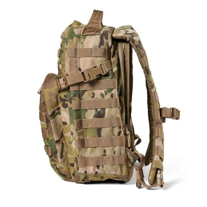 5.11 Tactical Backpack, RUSH 12 2.0 Military Survival Molle Back Pack with Laptop Compartment, Small, 24L, Multicam, Style 56562ABR