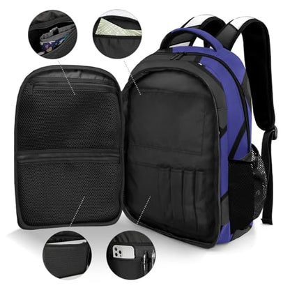 Volleyball Blue Black Personalized School Backpack Waterproof Laptop Bag for Woman Man - color: Muilti 20