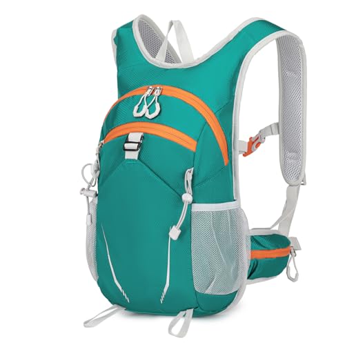 10L Small Hiking Backpack for Men Women Travel Daypack with Chest Strap lightweight backpacks mini backpack for Camping Cycling Travel Outdoor - color: Green