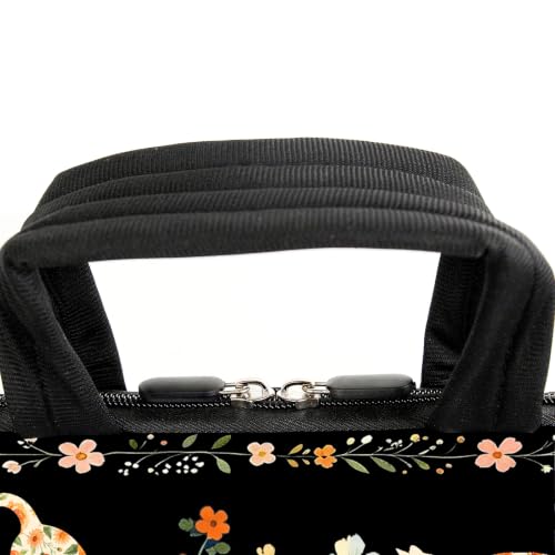 AMARY 15.4" 15.6" laptop sleeve adjustable shoulder strap with handle accessory pocket for men women (Cat-2) - color: Cat-2