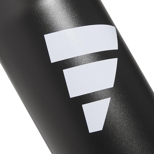 adidas Metal Water Bottle 1L - color: Black/White/L