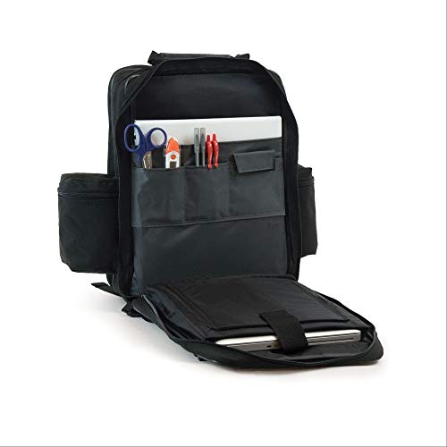 Hopkins Medical Products EZ-View 21st Century Plus Deluxe Home Care Backpack: Waterproof, Organized & Comfy - Perfect for On-the-Go Home Healthcare Pros, 11.5"x9"x16"