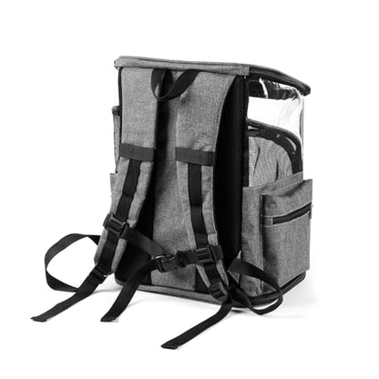 Cat Carriers Dog Carrier Pet for Small Medium Cats Dogs Puppies up to 25 Lbs, TSA Airline Approved Soft Sided, Collapsible Travel Puppy - Black Grey (M: 13" LX11.4 WX17.3 H, Blue) - color: Blue, size: M: 13"LX11.4"WX17.3"H
