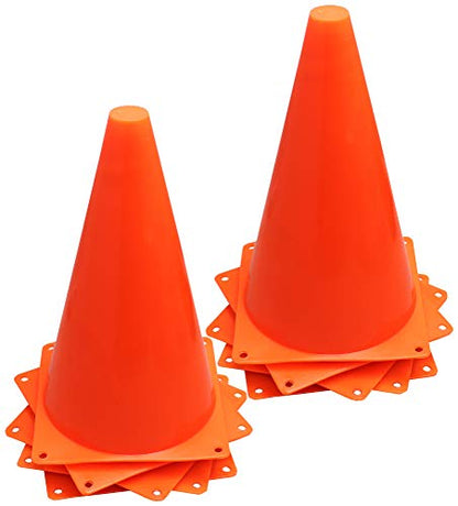 SS Marker Cones (Set of 10), 9-Inch, Orange