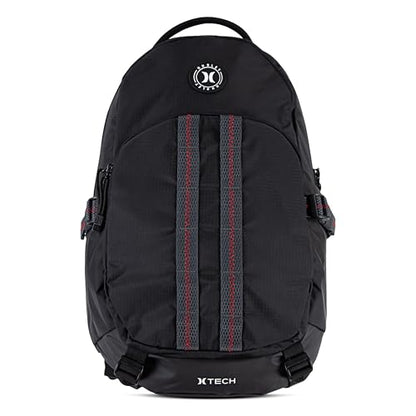 Commuter Travel Backpack - color: Black/Red
