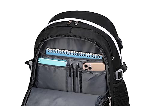 Wadirum Women Casual Backpack Set Girl School Bookbag Set Cute Laptop Ruaksack Black - color: Black