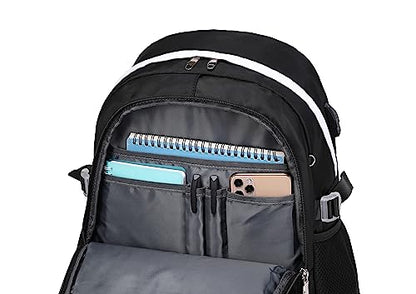 Wadirum Women Casual Backpack Set Girl School Bookbag Set Cute Laptop Ruaksack Black - color: Black