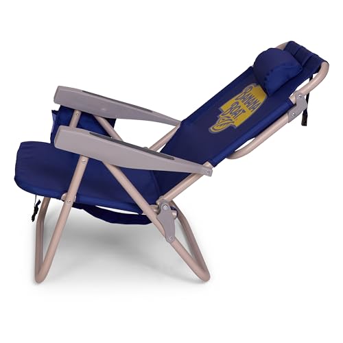 Banana Boat Backpack Beach Chair Lightweight and Portable 5-Position with Lay Flat Outdoor Heavy Duty Tanning Chair, Blue (2 PK) - color: Blue (2 Pk)