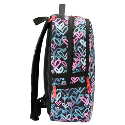 Graffiti Backpack, Designer Laptop Backpack for 15.6 Inch Work,Water Resistant Backpack Computer Bag,HeartBeat‌ - color: Heartbeat‌