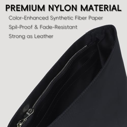 Nylon Longchamp Backpack Organizer Insert - Custom Fit for Longchamp Le Pliage M Backpack, Premium Water-Resistant with 4 Compartments, Lightweight, Shape Retention for Backpack (Black,BP) - color: Black