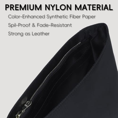 Nylon Longchamp Backpack Organizer Insert - Custom Fit for Longchamp Le Pliage M Backpack, Premium Water-Resistant with 4 Compartments, Lightweight, Shape Retention for Backpack (Black,BP) - color: Black