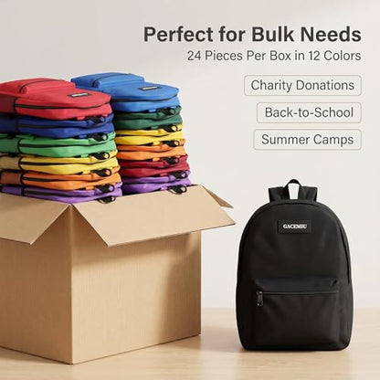 Thin lightweight School Backpacks-24 pack multicolor 17 inches