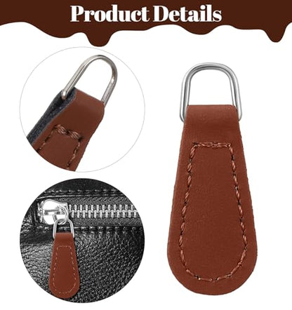 9 Pcs Purse Zipper Pull, Replacement Zipper Pull Tabs, Easy to Install Repair Extender for Jackets, Backpacks, Luggage, Wallets, Boots