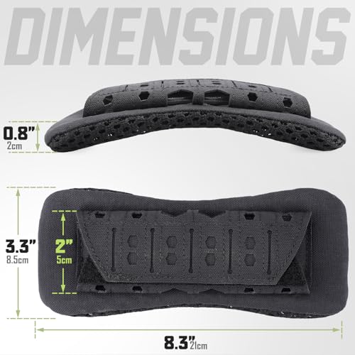 WYNEX Shoulder Strap Pad for Vest Carrier, 2 Pack Tactical Plate Shoulder Pads Strap Cushion Vest Accessories Shoulder Pads Soft Mesh Pads with Tactical Gear for Men - color: Black