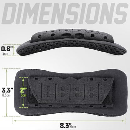 WYNEX Shoulder Strap Pad for Vest Carrier, 2 Pack Tactical Plate Shoulder Pads Strap Cushion Vest Accessories Shoulder Pads Soft Mesh Pads with Tactical Gear for Men - color: Black