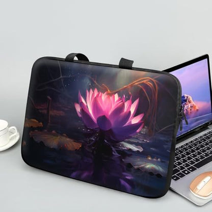 14 15 15.4 15.6 inch Laptop Handle Bag Computer Bag, Pouch Holder Notebook Sleeve Cover Soft Case Compatible for Dell,Lenovo,Toshiba HP, Asus Notebook-Lotus Blossoms - color: Lotus Blossoms