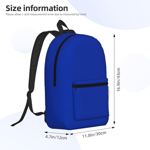MZERSE Sports Backpack, Blue, Gym Daypack with Water Bottle Holder, Multi Purpose Bag for Men Women - color: Pattern (1116)