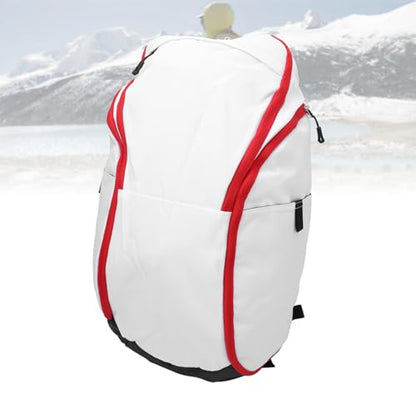 Basketball Backpack, Large Capacity Sports Bag with Laptop Ball Compartment, Soccer Backpack, For Men Using in Sports, Gym, Travel - color: White Red