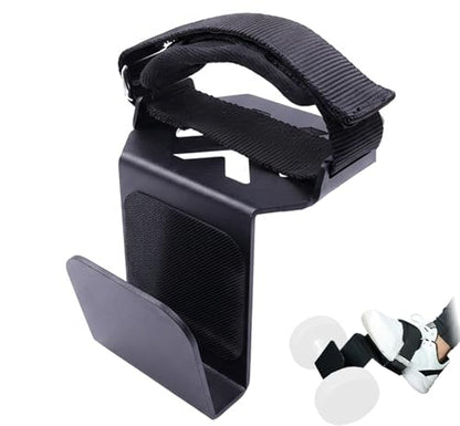 J Bryant Tibialis Raise Dumbbell Tib Trainer, Adjustable Detachable Tib Bar Alternative with Neoprene Padded Foot Strap & Secure Dumbbell Slot for Home Gym Knee Over Toes Training - color: Black For Single Foot