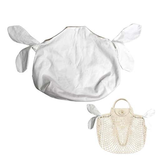 Handmade Bag Insert Organizer for Drawstring Mesh Bucket Bag Inner Insert Organizer Multi-Functional Net Bags Inner Bag (L) - size: L