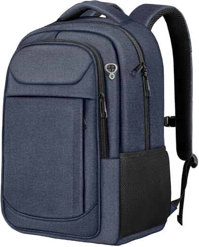 Extra Large Laptop Backpack, 17.3 Inch Travel Backpack, Big Sturdy TSA-Friendly Computer Bag, Gifts for Men & Women, Blue - color: Blue, size: 17.3 Inch(40L)