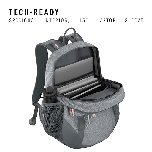 adidas Excelerator School Backpack 33L - color: Twill Grey/Grey/Rose Gold