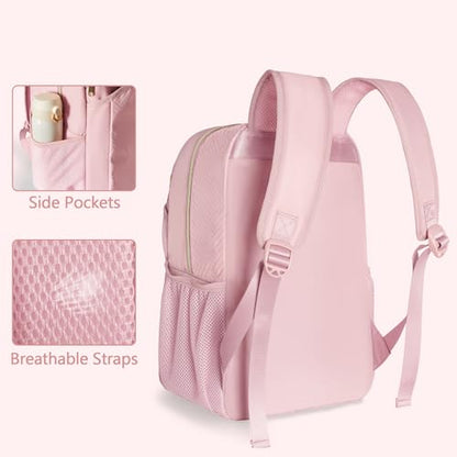 Pickleball Bag Backpack for Women Holds 4 Paddles, Large Pickle Ball Bag Pickleball Paddle Backpack for Men - color: Pink