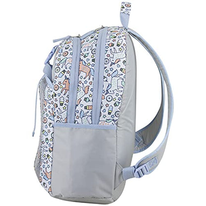 FUEL Lunch Backpack Set Teens Student Water Resistant Bookbag Bag Soft Reusable Insulated Cooler Lunch Box Thermal Travel Office Lunch Bag, Light Blue Magic Donuts - color: Magic Donuts